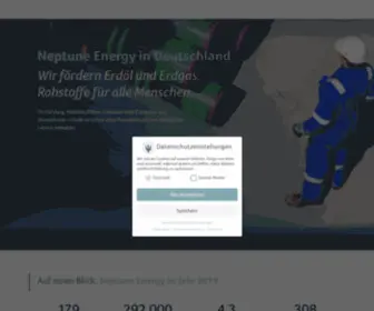 Neptuneenergy.de(Neptune Energy in Deutschland) Screenshot