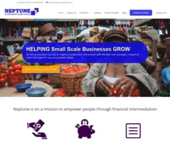 Neptunemfbank.com(Neptune Microfinance Bank) Screenshot