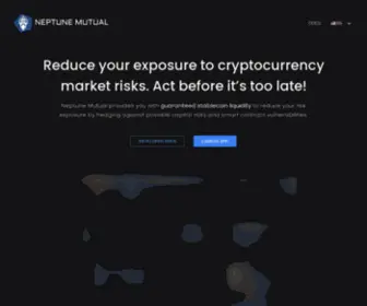 Neptunemutual.com(Neptune Mutual) Screenshot