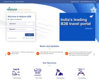 Neptunenext.com(Neptune Travels India Pvt Ltd) Screenshot