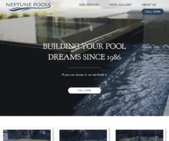 Neptunepools.com(Custom Pools) Screenshot