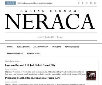 Neraca.co.id(Berita Ekonomi Terkini) Screenshot