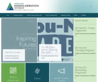 Nerap.ac.uk(North East Raising Aspiration Partnership) Screenshot