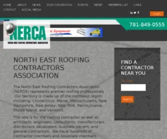 Nerca.org(North East Roofing Contractors Association) Screenshot