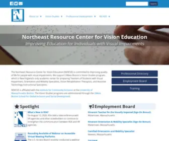 NercVe.org(Northeast Resource Center for Vision Education) Screenshot