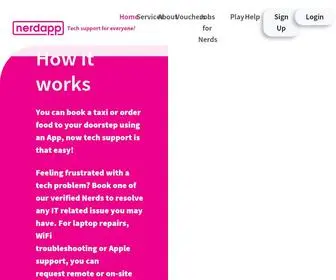Nerdapp.com(Tech problem) Screenshot