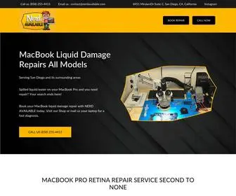 Nerdavailable.com(MacBook Repair) Screenshot