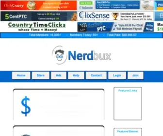 Nerdbux.com(Earn money) Screenshot