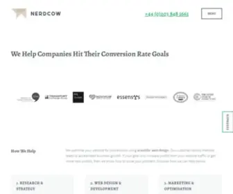 Nerdcow.co.uk(We Use CRO to Make Your Website Profitable) Screenshot