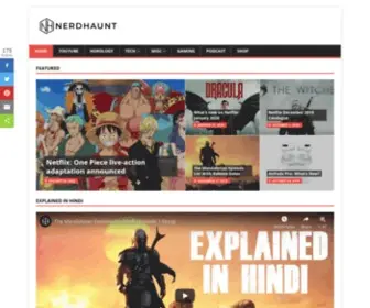 Nerdhaunt.com(One place for all nerds) Screenshot