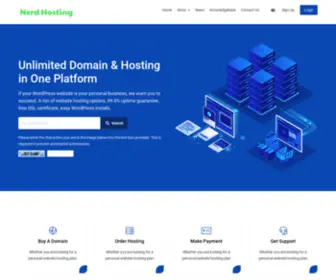 Nerdhosting.org(Portal Home) Screenshot