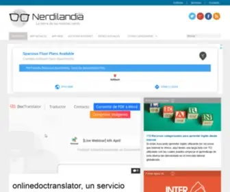 Nerdilandia.com(La tierra de las Noticias Nerd) Screenshot