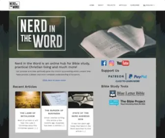 Nerdintheword.com(Nerd in the Word) Screenshot