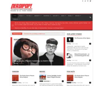 Nerdipop.co.za(NerdiPop for your daily dose of entertainment focusing on all things fandom) Screenshot