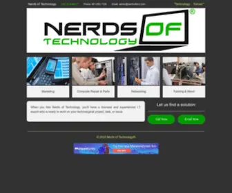 Nerdsoftech.com(Nerds of Technology) Screenshot