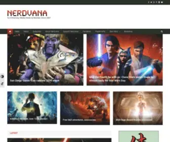 Nerdvanamedia.com(Fi, Fantasy, Gaming, News, Reviews) Screenshot