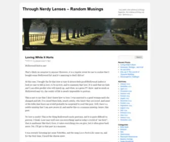 Nerdylenses.com(Through Nerdy Lenses) Screenshot