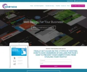 Nerdyness.com.au(Web Design) Screenshot