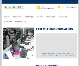 Nerecruitment.in(NE Recruitment) Screenshot