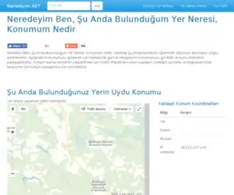 Neredeyim.net(Ben) Screenshot