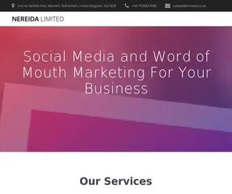 Nereida.co.uk(Word of Mouth and Social Media Marketing) Screenshot