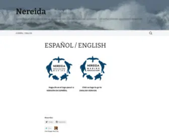 Nereida.org(Un enfoque educativo hacia la conservación de nuestros océanos) Screenshot