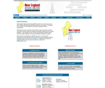 Nerepeaters.com(New England Repeater Directory) Screenshot