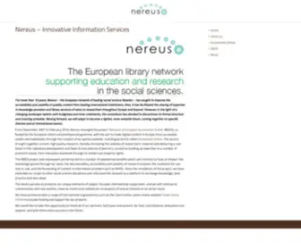 Nereus4Economics.info(Innovative Information Services) Screenshot