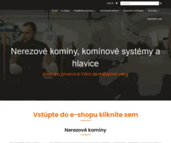 Nerezove-Kominy.sk(Nerezové komíny a komínové systémy za super ceny) Screenshot