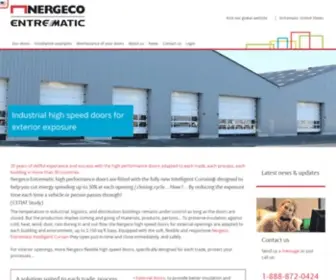 Nergeco.com(Nergeco's high performance Productivity Doors) Screenshot