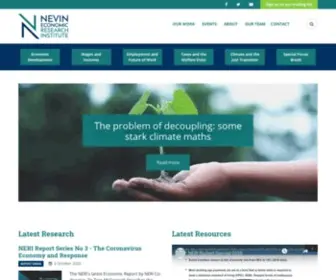 Nerinstitute.net(Nevin Economic Research Institute) Screenshot