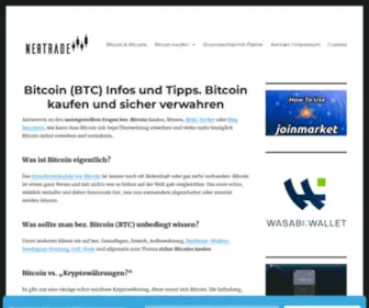 Nertrade.com(Bitcoin kaufen und verwahren) Screenshot