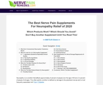 Nervepainremedies.com(Nerve Pain Remedies) Screenshot