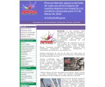 Nervion.com.mx(Sistemas de Pintura Industrial de alto desempeño) Screenshot