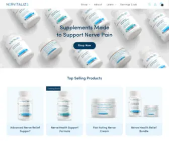 Nervitalize.com(All Natural Nerve Pain Support) Screenshot