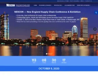 Nescon.org(New England Supply Chain Conference & Exhibition) Screenshot