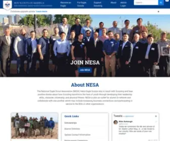Nesa.org(The national eagle scout association (nesa)) Screenshot