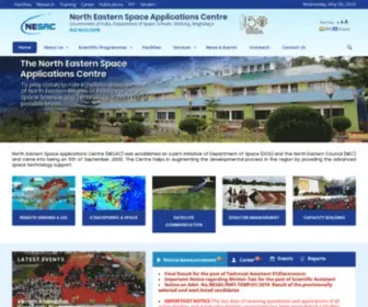 Nesac.gov.in(North Eastern Space Applications Centre (NESAC)) Screenshot