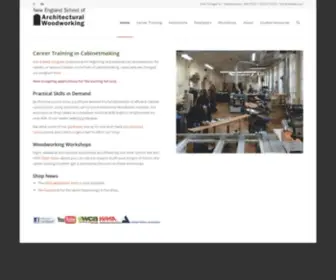 Nesaw.com(New England School of Architectural Woodworking) Screenshot