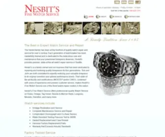 Nesbitswatchservice.com(Expert Watch Repair Nationwide) Screenshot