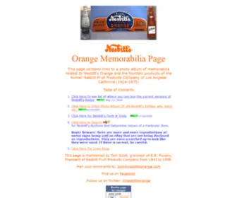 Nesbittsorange.com(Nesbitt's Orange Memorabilia Page) Screenshot