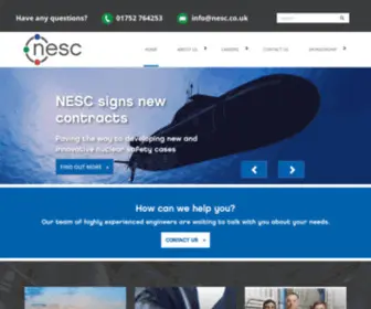 Nesc.co.uk(Nuclear Engineering At Its Best) Screenshot