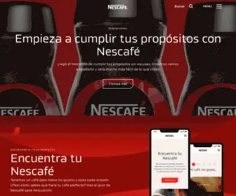 Nescafe.com.mx(Todo empieza con un NESCAFɮ) Screenshot