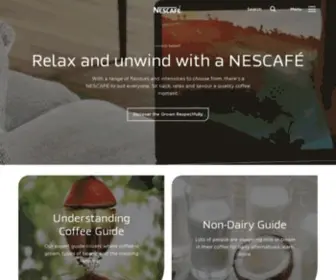 Nescafe.com(It all starts with a NESCAFÉ) Screenshot