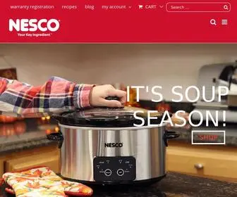 Nesco.com(Roaster ovens) Screenshot