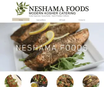 Neshamafoods.com(Kosher Catering) Screenshot