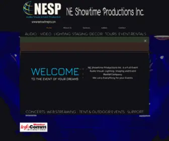 Neshowtimepro.com(NE Showtime Productions Inc) Screenshot