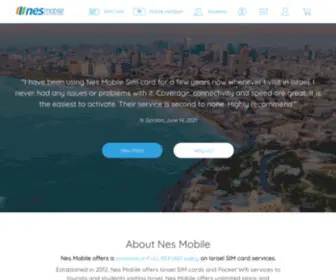 Nesmobile.com(Israel SIM Cards) Screenshot