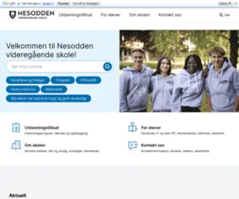 Nesodden.vgs.no(Forsiden) Screenshot