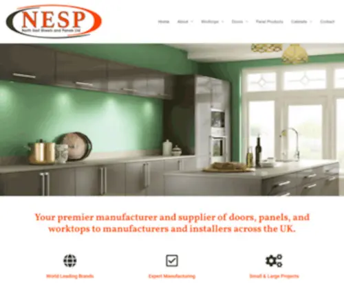 Nesp.co.uk(Premier Supplier of Doors) Screenshot